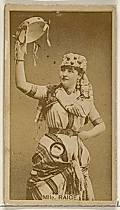 Mlle. Raige, from the Actors and Actresses series (N45, Type 8) for Virginia Brights Cigarettes by Allen & Ginter
