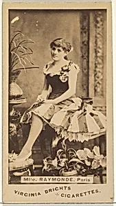 Mlle. Raymonde, Paris, from the Actors and Actresses series (N45, Type 1) for Virginia Brights Cigarettes by Allen & Ginter