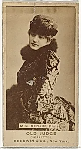 Mlle. Renain, Paris, from the Actors and Actresses series (N171) for Old Judge Cigarettes by Goodwin & Company