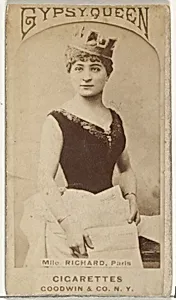 Mlle. Richard, Paris, from the Actors and Actresses series (N171) for Gypsy Queen Cigarettes by Goodwin & Company