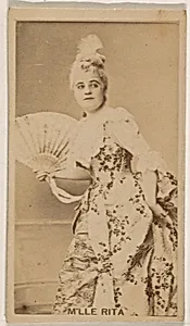 M'lle Rita, from the Actresses series (N245) issued by Kinney Brothers to promote Sweet Caporal Cigarettes by Kinney Brothers Tobacco Company
