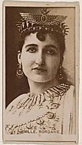 Mlle. Rordame, from the Actresses series (N245) issued by Kinney Brothers to promote Sweet Caporal Cigarettes by Kinney Brothers Tobacco Company