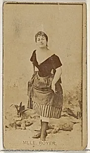 Mlle. Royer, from the Actors and Actresses series (N45, Type 8) for Virginia Brights Cigarettes by Allen & Ginter