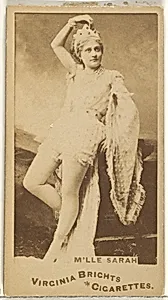 M'lle Sarah, from the Actors and Actresses series (N45, Type 1) for Virginia Brights Cigarettes by Allen & Ginter