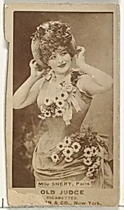 Mlle. Shery, Paris, from the Actors and Actresses series (N171) for Old Judge Cigarettes by Goodwin & Company