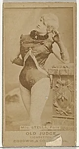 Mlle. Stella, Paris, from the Actors and Actresses series (N171) for Old Judge Cigarettes by Goodwin & Company