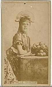 Mlle. Tamzap, from the Actors and Actresses series (N145-8) issued by Duke Sons & Co. to promote Duke Cigarettes by W. Duke, Sons & Co.|American Tobacco Company