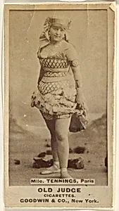 Mlle. Tennings, Paris, from the Actors and Actresses series (N171) for Old Judge Cigarettes by Goodwin & Company