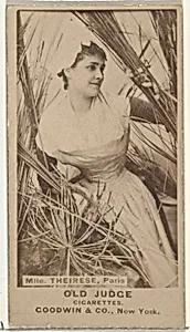 Mlle. Theirese, Paris, from the Actors and Actresses series (N171) for Old Judge Cigarettes by Goodwin & Company