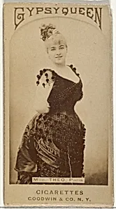 Mlle. Theo, Paris, from the Actors and Actresses series (N171) for Gypsy Queen Cigarettes by Goodwin & Company