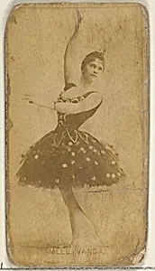 Mlle. Vanda, from the Actors and Actresses series (N45, Type 8) for Virginia Brights Cigarettes by Allen & Ginter