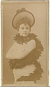 Mlle. Velly, from the Actors and Actresses series (N145-8) issued by Duke Sons & Co. to promote Duke Cigarettes by American Tobacco Company|W. Duke, Sons & Co.
