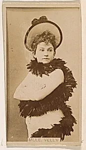 Mlle. Velly, from the Actresses series (N245) issued by Kinney Brothers to promote Sweet Caporal Cigarettes by Kinney Brothers Tobacco Company