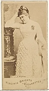 M'lle Vera, from the Actors and Actresses series (N45, Type 1) for Virginia Brights Cigarettes by Allen & Ginter