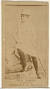 Mlle. Vondrais, Paris, from the Actors and Actresses series (N171) for Old Judge Cigarettes by Goodwin & Company