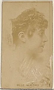 Mlle. Waldro, from the Actors and Actresses series (N45, Type 8) for Virginia Brights Cigarettes by Allen & Ginter