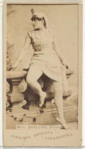 Mlle. Zuillos, Paris, from the Actors and Actresses series (N45, Type 1) for Virginia Brights Cigarettes by Allen & Ginter