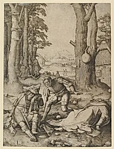 Mohammed and the Monk Sergius by Lucas van Leyden