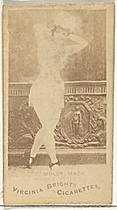 Molly Mack, from the Actors and Actresses series (N45, Type 1) for Virginia Brights Cigarettes by Allen & Ginter