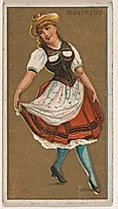 Monfredo, from National Dances (N225, Type 1) issued by Kinney Bros. by Kinney Brothers Tobacco Company