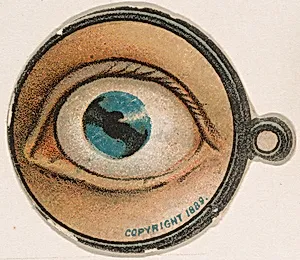Monocle and Eye (blue), from Jocular Ocular series (N221) issued by Kinney Bros. by Kinney Brothers Tobacco Company