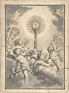 Monstrance Surrounded by Cherubs