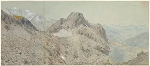 Mont Blanc Seen from the Massif, Les Aiguilles Rouges