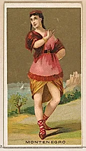 Montenegro, from the Dancing Girls of the World series (N185) issued by Wm. S. Kimball & Co. by William S. Kimball & Company