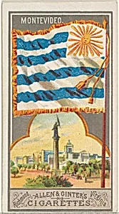 Montevideo, from the City Flags series (N6) for Allen & Ginter Cigarettes Brands by Allen & Ginter