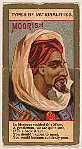 Moorish, from Types of Nationalities (N240) issued by Kinney Bros. by Kinney Brothers Tobacco Company