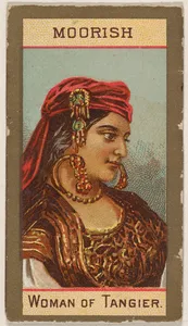 Moorish, Woman of Tangier, from Types of Nationalities (N240) issued by Kinney Bros.