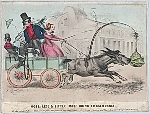 Mose, Lize & Little Mose Going to California by Frank Chanfrau|Henry R. Robinson