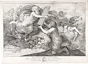 Moses on Sinai (Le tables de Loi judaique) by Simon Julien
