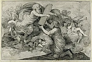 Moses on Sinai (Le tables de Loi judaique) by Simon Julien