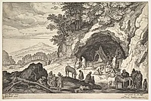 Mountainous Landscape with a Group of Gypsies by Aegidius Sadeler II|Jan Brueghel the Elder|Marcus Sadeler