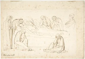 Mourning Figures: possibly a copy after a fresco by Cimabue