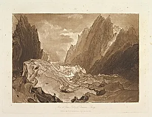 Mêr de Glace, Valley of Chamouni-Savoy (Liber Studiorum, part X, plate 50) by Joseph Mallord William Turner