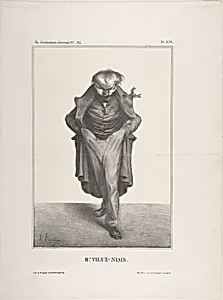 Mr. Vieux-Niais, published in La Caricature no. 134, May 30, 1833 by Honoré Daumier|Becquet|Aubert et Cie