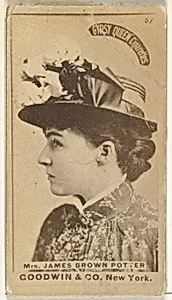 Mrs. James Brown Potter, from the Actors and Actresses series (N171) for Gypsy Queen Cigarettes by Goodwin & Company