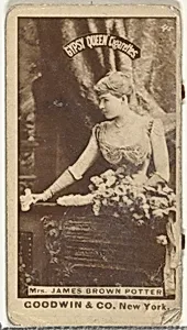 Mrs. James Brown Potter, from the Actors and Actresses series (N171) for Gypsy Queen Cigarettes by Goodwin & Company