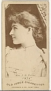Mrs. J.B. Potter, from the Actors and Actresses series (N171) for Old Judge Cigarettes by Goodwin & Company