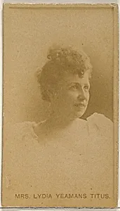 Mrs. Lydia Yeamans Titus, from the Actors and Actresses series (N45, Type 8) for Virginia Brights Cigarettes by Allen & Ginter