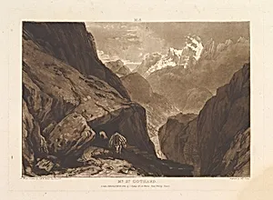 Mt. St. Gothard (Liber Studiorum, part II, plate 9)