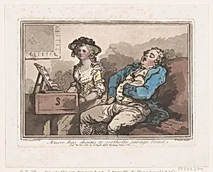 Music Has Charms to Soothe the Savage Breast by T. Smith|Thomas Rowlandson