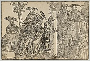 Musicians and Onlookers by Hans Schäufelein