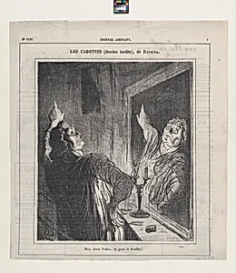 My old Talma, you've got another thing coming!, from 'The third rate actors,' published in Le Journal Amusant, April 27, 1878 by Honoré Daumier|François-Joseph Talma