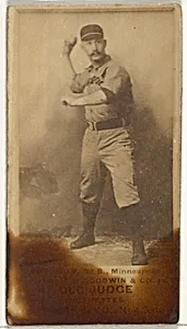 Myers C. Robinson, 3rd Base, Minneapolis, from the Old Judge series (N172) for Old Judge Cigarettes by Goodwin & Company