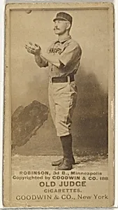 Myers C. Robinson, 3rd Base, Minneapolis, from the Old Judge series (N172) for Old Judge Cigarettes by Goodwin & Company