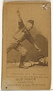 Myers C. Robinson, 3rd Base, Minneapolis, from the Old Judge series (N172) for Old Judge Cigarettes by Goodwin & Company