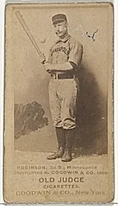 Myers C. Robinson, 3rd Base, Minneapolis, from the Old Judge series (N172) for Old Judge Cigarettes by Goodwin & Company